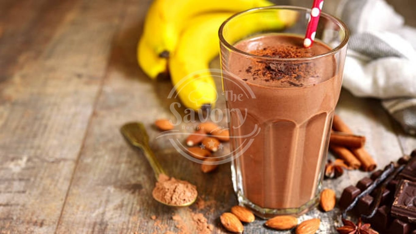 Coffee Nutella milkshake with espresso